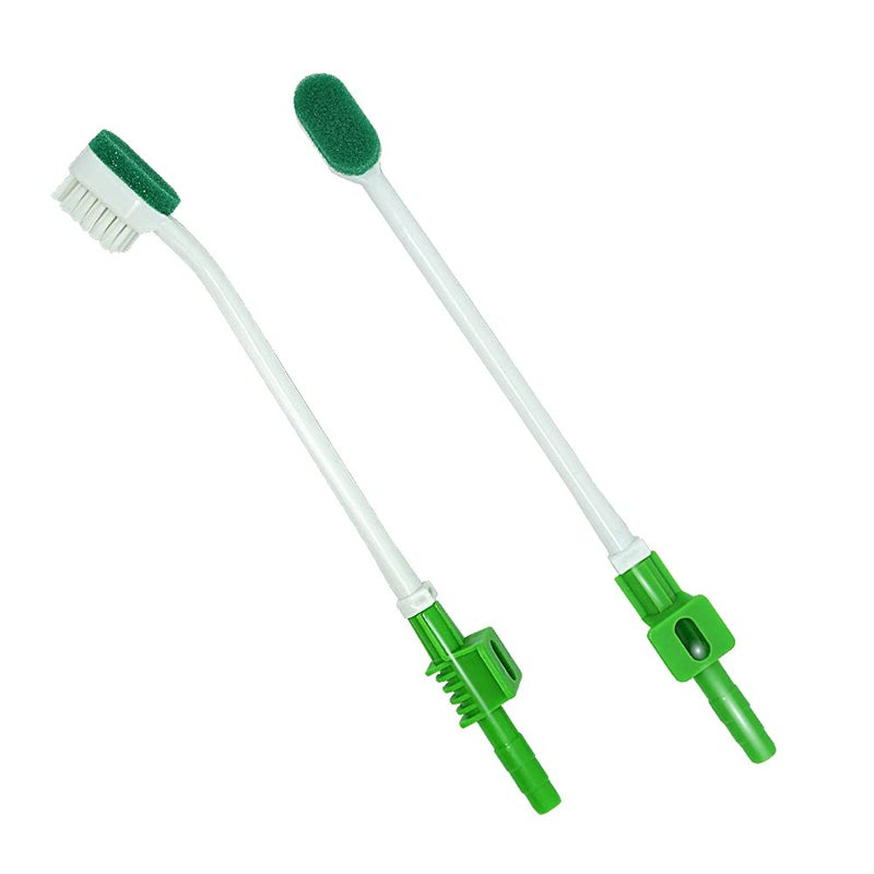 MUNKCARE Elderly Oral Cleaning Disposable Suction Swab Toothbrush Head of Green (BOX of 30pcs) - Image 1